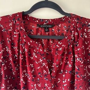 41 Hawthorn morey split neck short sleeve